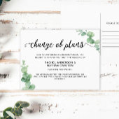 Einfache Stornierung einer Hochzeit mit aufgeschob Ankündigungspostkarte