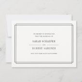 Einfache Stornierungskarte für Hochzeiten Ankündigung (Vorderseite)