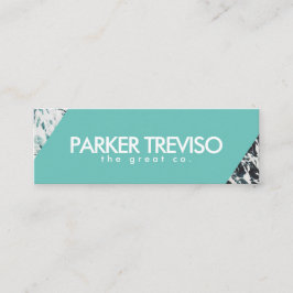 Einfache Strandfarbe Mini Visitenkarte