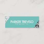 Einfache Strandfarbe Mini Visitenkarte (Vorderseite)