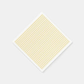 Einfache Streifen - Buttercreme Serviette (Ecke)