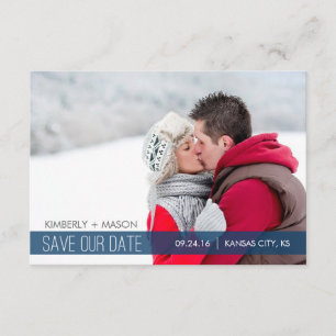 Einfache Streifen Hochzeit Speichern Sie das Datum Save The Date