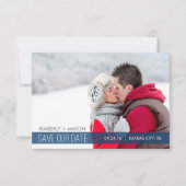 Einfache Streifen Hochzeit Speichern Sie das Datum Save The Date (Vorderseite)