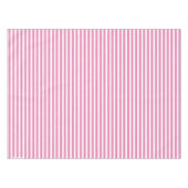 Einfache Streifen in Rosa und Weiß Tischdecke (Vorderseite (Horizontal))