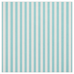 Einfache Streifen Muster Aqua/White Trendy Stoff