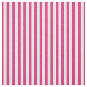 Einfache Streifen Muster Fuchsia/White Trendy Stoff