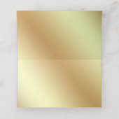 Einfache Streifen Platzkarte (Innenseite Aufgefaltet)