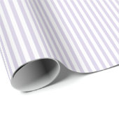 Einfache Streifen - Staubiges Lavendel Geschenkpapier (Rolleneckpunkt)