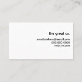 einfache Streifen Visitenkarte (Rückseite)