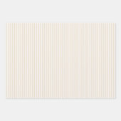 Einfache Streifen - Weicher Leinen Geschenkpapier Set (Vorderseite)