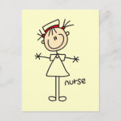 Einfache Strichmännchen T - Shirt und Geschenke Postkarte (Vorderseite)