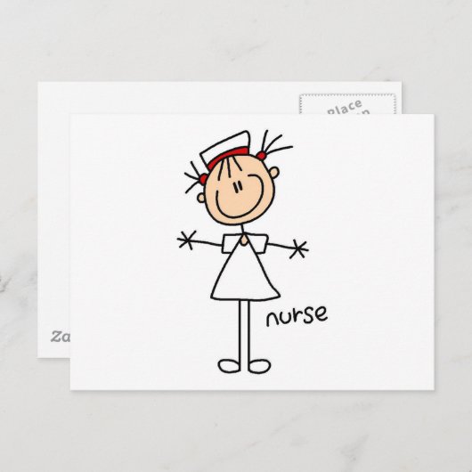 Einfache Strichmännchen T - Shirt und Geschenke Postkarte (Vorne/Hinten)