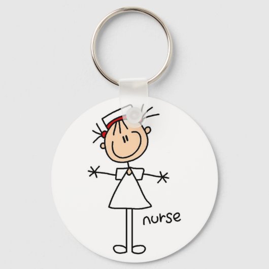 Einfache Strichmännchen T - Shirt und Geschenke Schlüsselanhänger (Vorderseite)