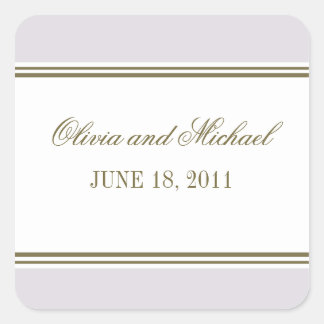 Einfache Strip Mauve Sticker