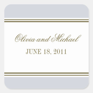 Einfache Stripe, französischer Sticker