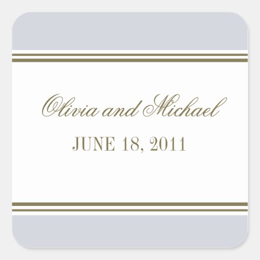 Einfache Stripe, französischer Sticker (Vorderseite)