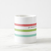 Einfache Stripes - Individuelles Mug Kaffeetasse (Mittel)