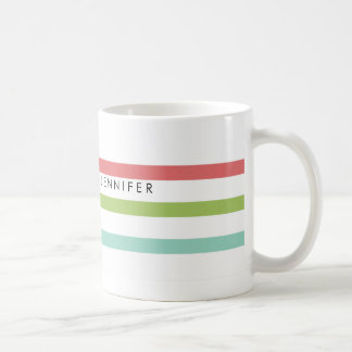 Einfache Stripes - Individuelles Mug Kaffeetasse