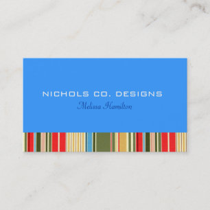 Einfache Strips-Visitenkarten Visitenkarte