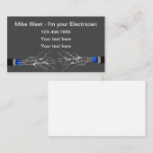 Einfache Stromversorgung Visitenkarte (Vorne/Hinten)