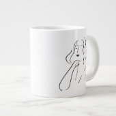 Einfache Studie - Skizze einer Frau Jumbo-Tasse (Vorderseite Rechts)