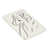 Einfache Studie - Skizze einer Frau Magnet (Rechte Seite)