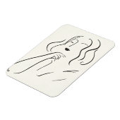 Einfache Studie - Skizze einer Frau Magnet (Linke Seite)