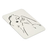 Einfache Studie - Skizze einer Frau Magnet (Rechte Seite)