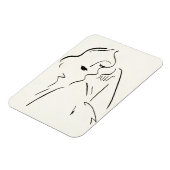 Einfache Studie - Skizze einer Frau Magnet (Linke Seite)