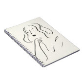 Einfache Studie - Skizze einer Frau Notizblock (Rechte Seite)