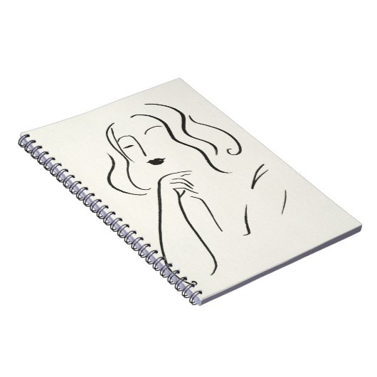 Einfache Studie - Skizze einer Frau Notizblock (Rechte Seite)