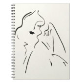 Einfache Studie - Skizze einer Frau Notizblock (Vorderseite)