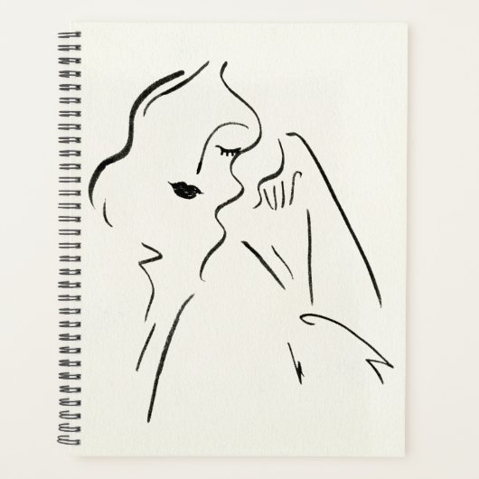 Einfache Studie - Skizze einer Frau Planer (Vorderseite)