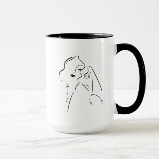 Einfache Studie - Skizze einer Lady Tasse (Rechts)