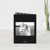 Einfache Style Schwarz Frohe Weihnachten 2 Foto (Rückseite)