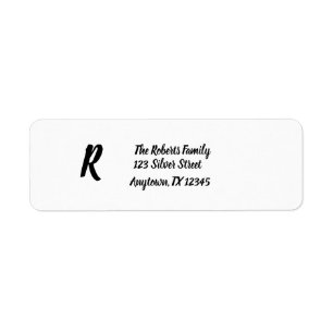 Einfache, stylische Personalisierte Monogramm-Skri
