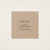 Einfache Stylish Rustic Thank You Kraft (Rückseite)