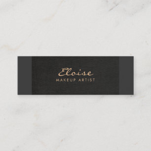 Einfache Stylist- und Makeup-Künstlerminimalistin  Mini Visitenkarte