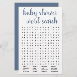 Einfache Suche nach Baby Word | Dusty Blue Game Ca