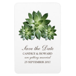 Einfache Sukkuline Save the Date Flexi Magnet