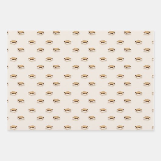 Einfache Summer Classic Campfire-Smores Geschenkpapier Set (Vorderseite 2)