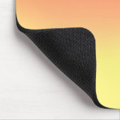 Einfache Sunset Ombre Wirkung Orange & Gelb Mousepad (Ecke)