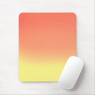 Einfache Sunset Ombre Wirkung Orange & Gelb Mousepad