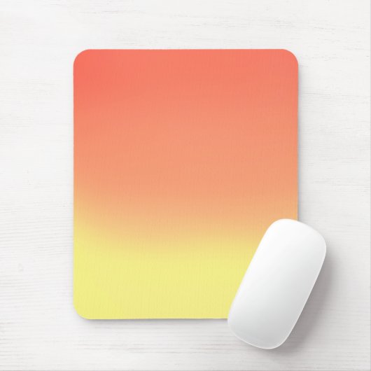 Einfache Sunset Ombre Wirkung Orange & Gelb Mousepad (Mit Mouse)