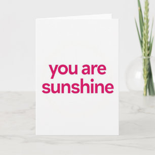 Einfache Sunshine-Karte Karte