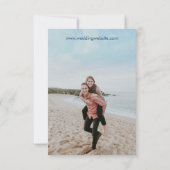 Einfache Surfboard-Save the Date Save The Date (Rückseite)