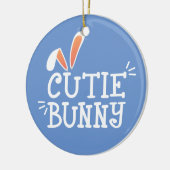Einfache Süsse Bunny Oaster Typografie | Ornament (Links)