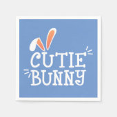 Einfache Süsse Bunny Oaster Typograph | Serviette (Vorderseite)