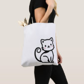 Einfache süße Katze Tasche (Von Nahem)