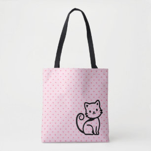 Einfache süße Katze Tasche
